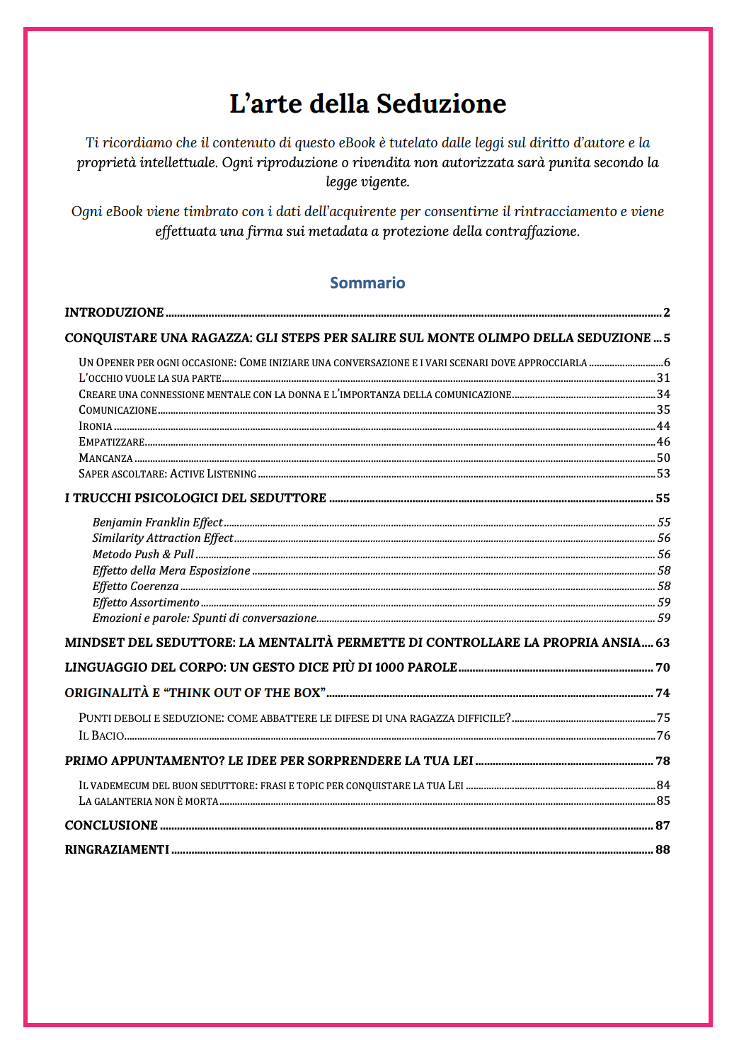 L'Arte della Seduzione